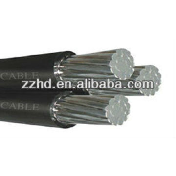 xlpe / pe isolierte Triplex-Abc-Kabel 3 * 1/0 3 * 2/0 3 * 3/0 3 * 4/0 Kabel